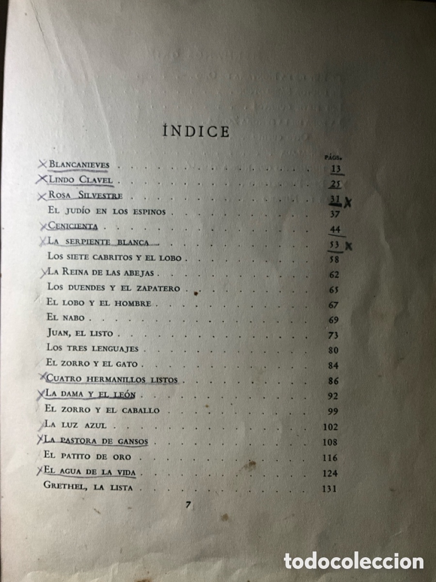 Libros antiguos: Cuentos de Grimm - Foto 4