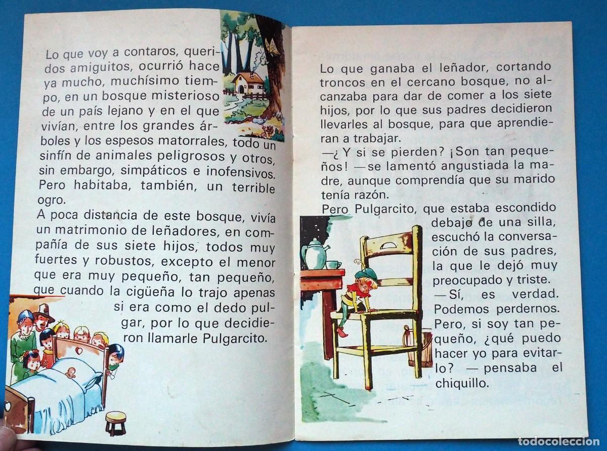 Libros antiguos: CUENTO: PULGARCITO. EDICIONES PUNTO. A&Ntilde;O 1970 - Foto 2