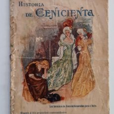 Libros antiguos: HISTORIA DE CENICIENTA. HARINA LACTEADA NESTLÉ 1900 + ANTIGUA TARJETA FRANCESA