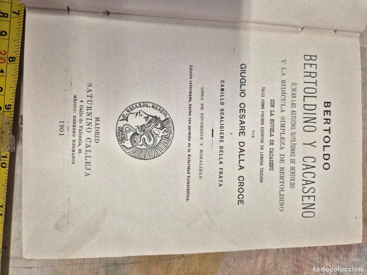Libros antiguos: Bertoldo de calleja 1901 - Foto 5