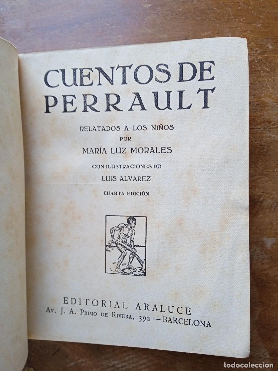 Libros antiguos: Cuentos de Perrault Araluce 1926 - Foto 2