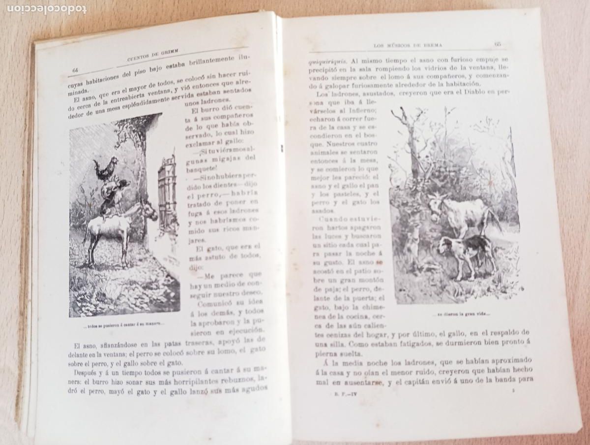 Libros antiguos: Cuentos de Grimm. - Foto 3