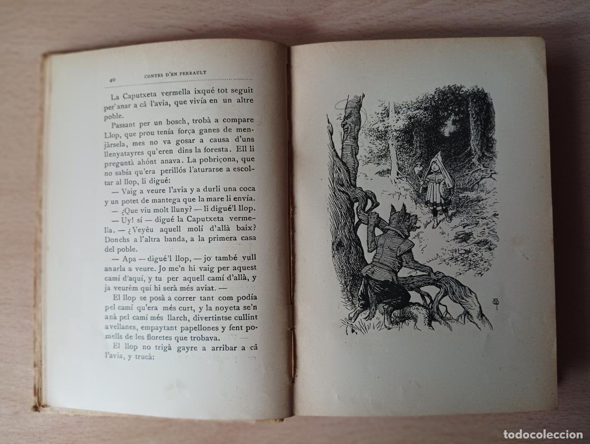 Libros antiguos: Contes den Perrault. - Foto 3