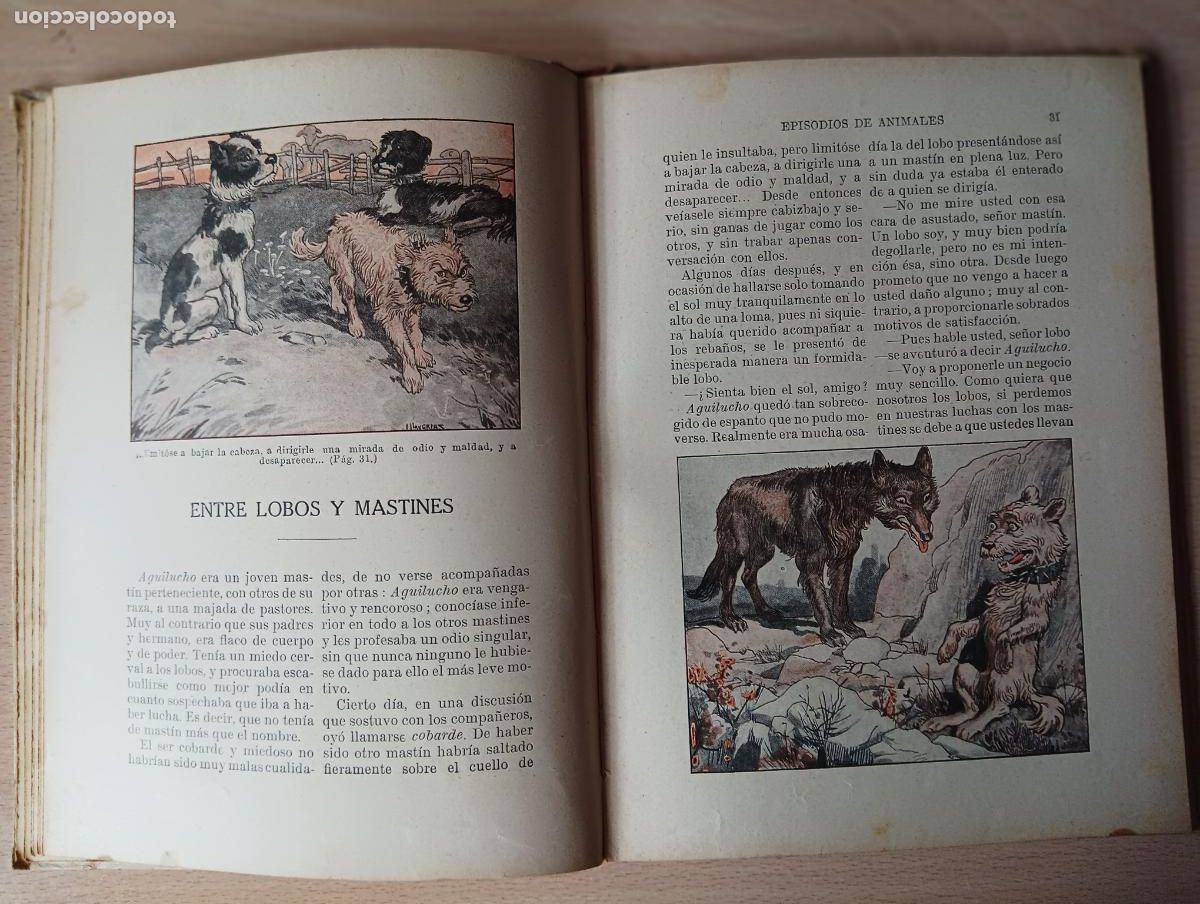 Libros antiguos: Episodios de animales - Foto 2