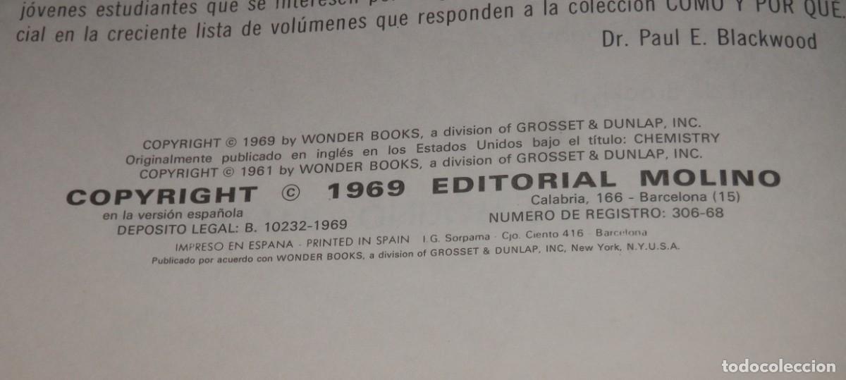 Libros antiguos: LIBRO COMO Y PORQUE DE LA QUIMICA - Foto 4