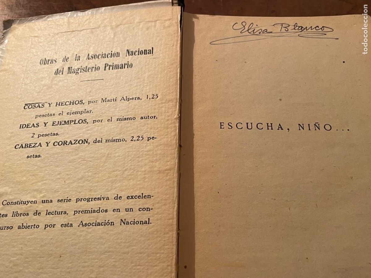 Libros antiguos: Escucha, ni&ntilde;o. Libro educativo de 1931 - Foto 3