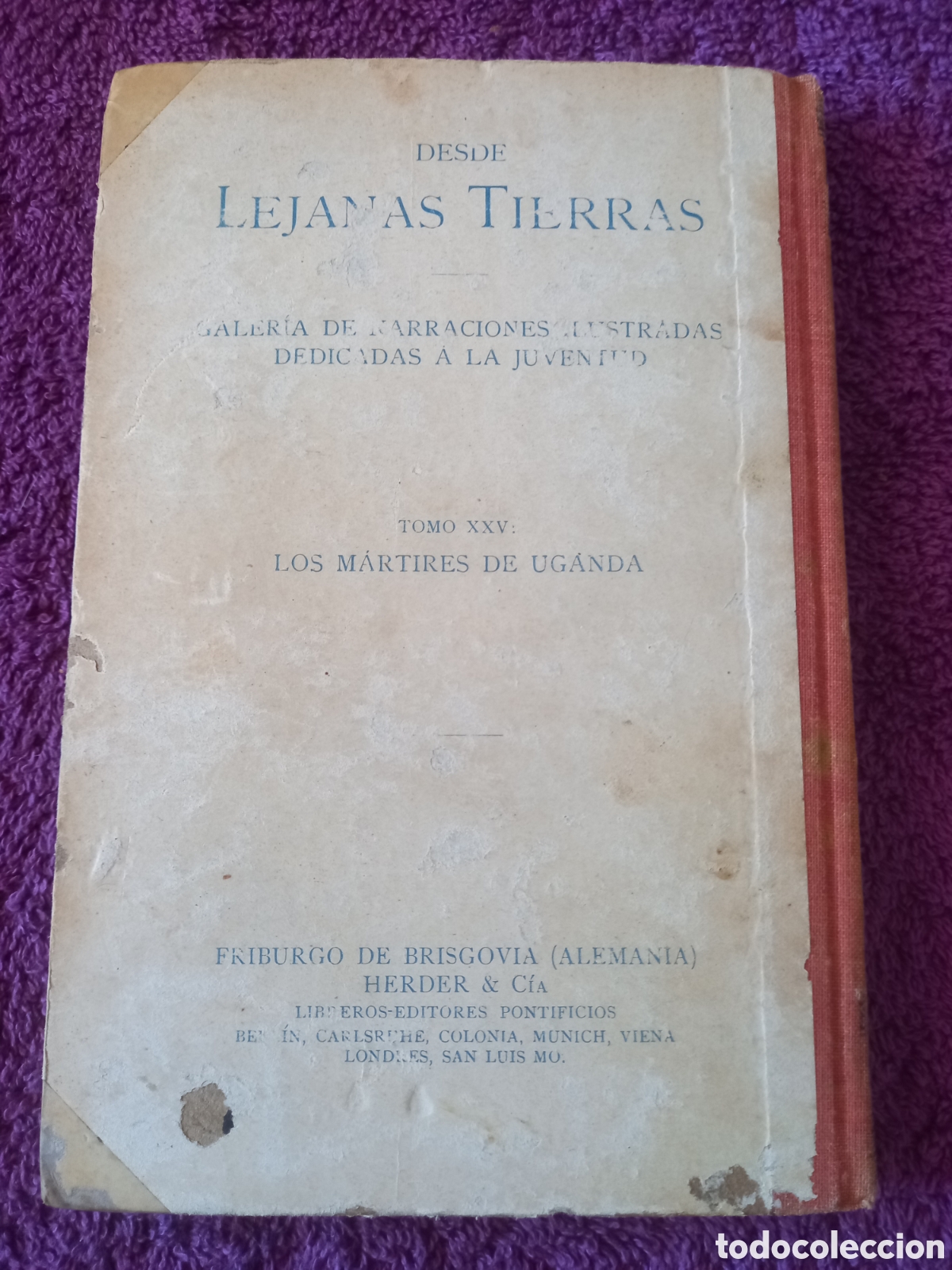 Libros antiguos: Los m&aacute;rtires de Uganda. - Foto 3