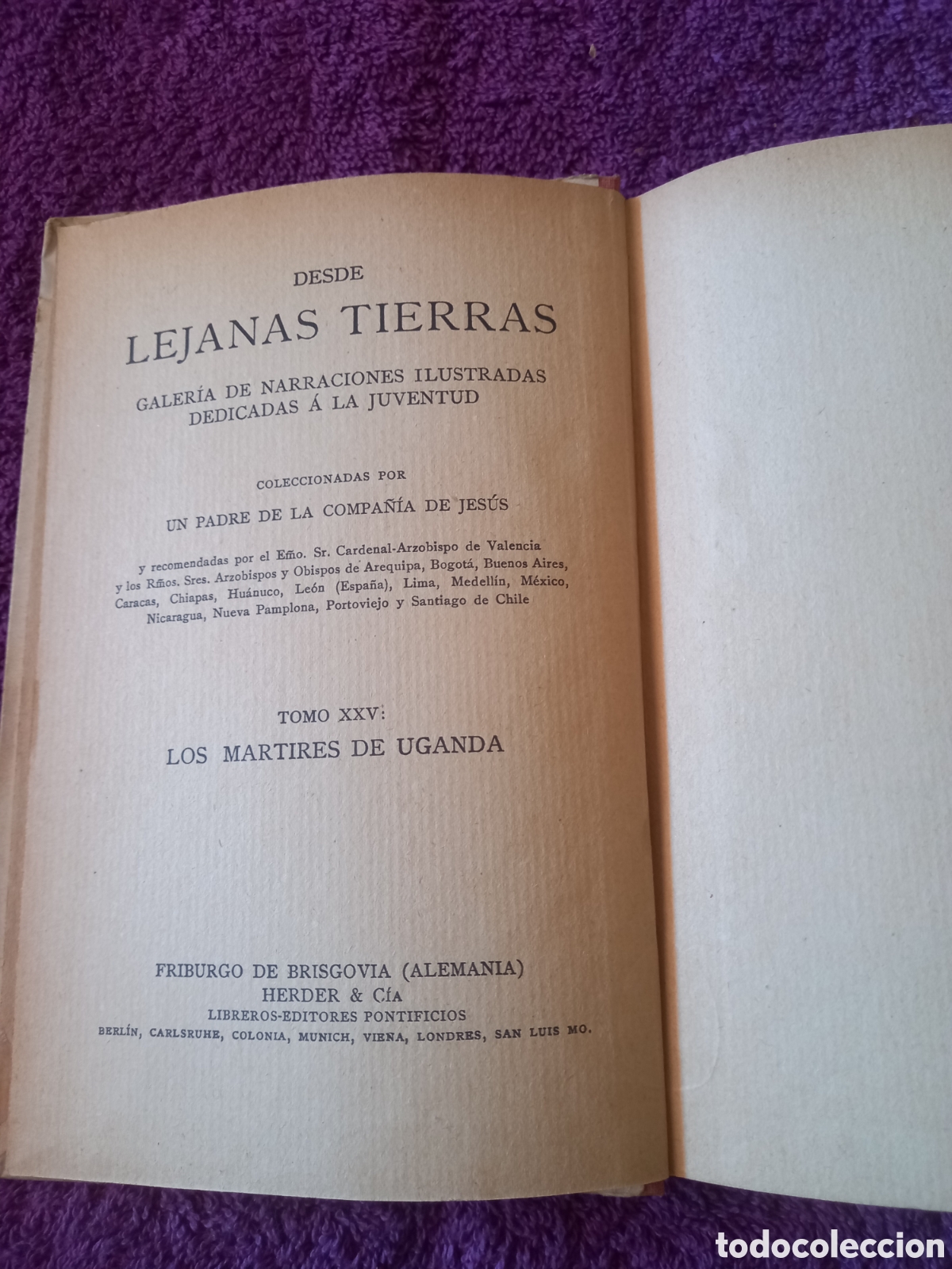 Libros antiguos: Los m&aacute;rtires de Uganda. - Foto 5