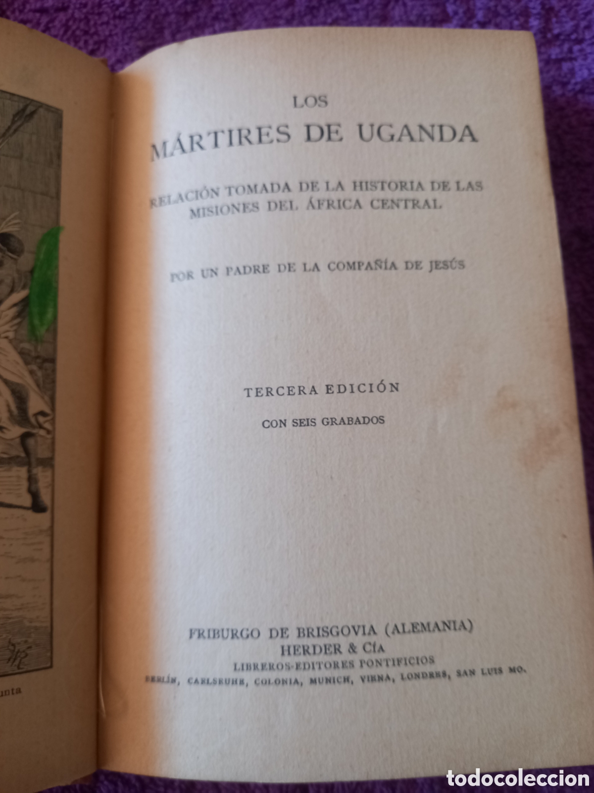 Libros antiguos: Los m&aacute;rtires de Uganda. - Foto 7