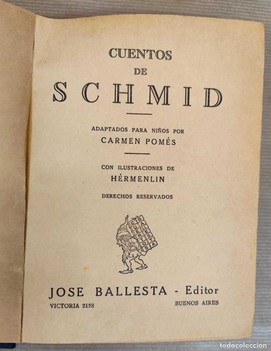 Libros antiguos: CUENTOS DE SCHMID, ADAPTADO PARA NI&Ntilde;OS - Foto 3