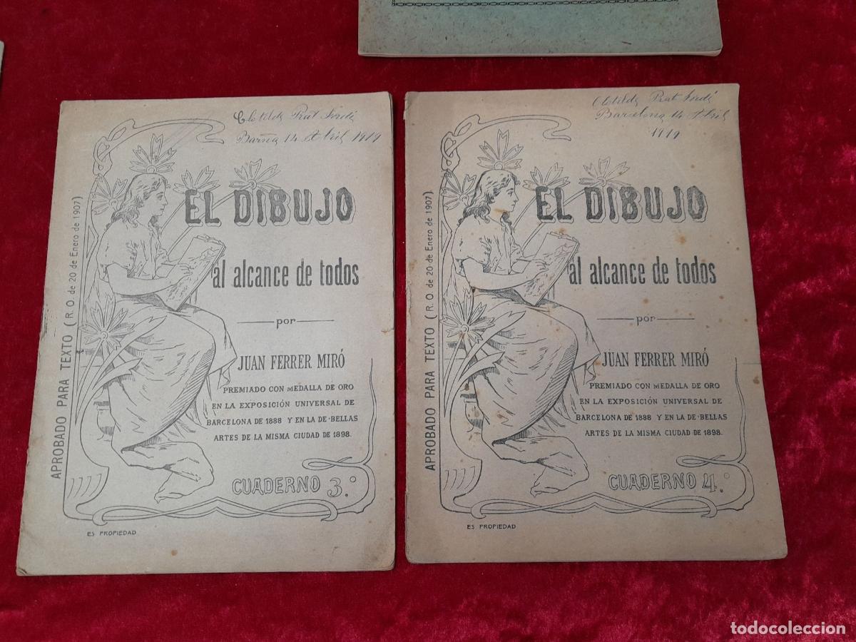 Libros antiguos: CU-202. LOTE DE LIBRITOS PARA APRENDER A DIBUJAR. CA 1950 - Foto 7