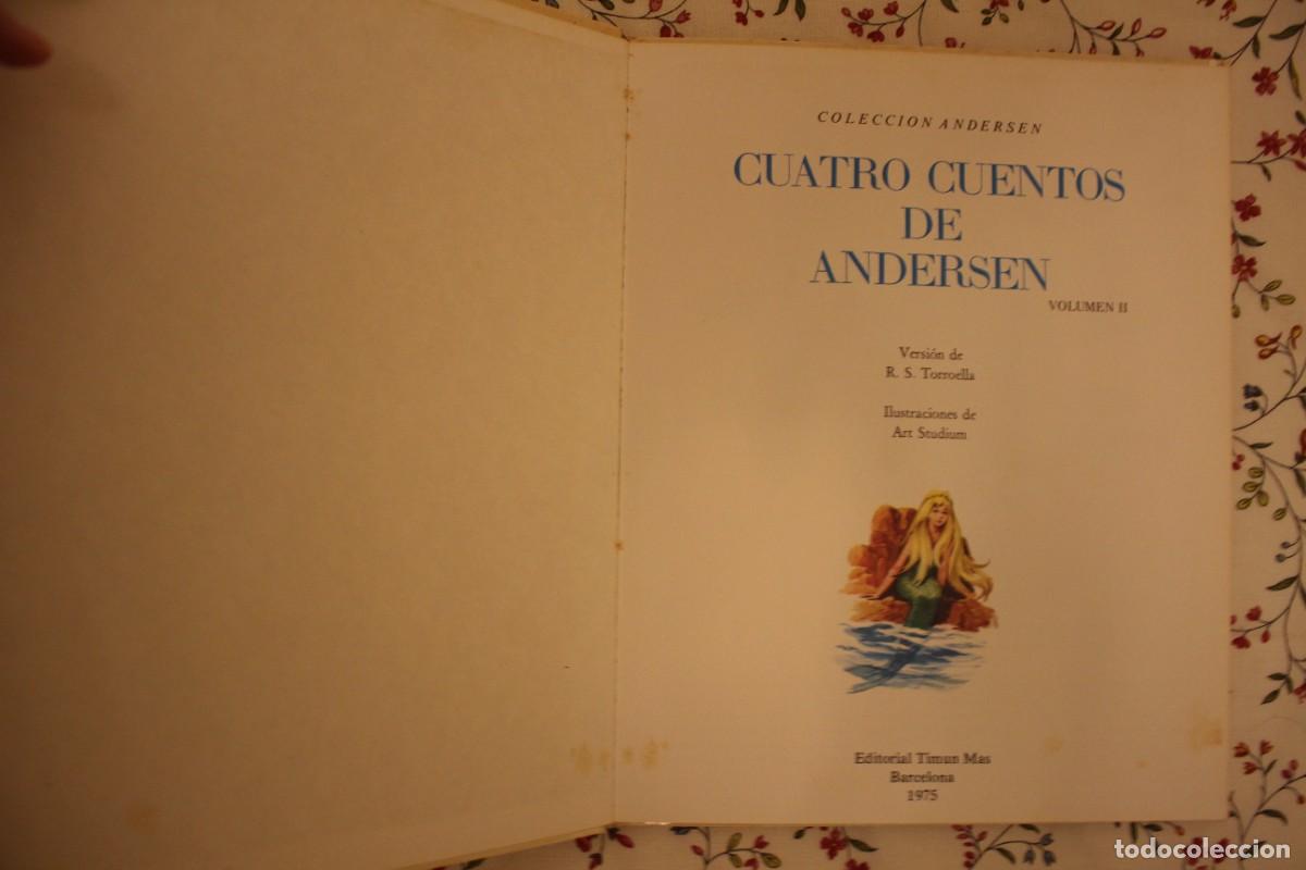 Libros antiguos: Cuatro cuentos de Andersen. Timun Mas. - Foto 2