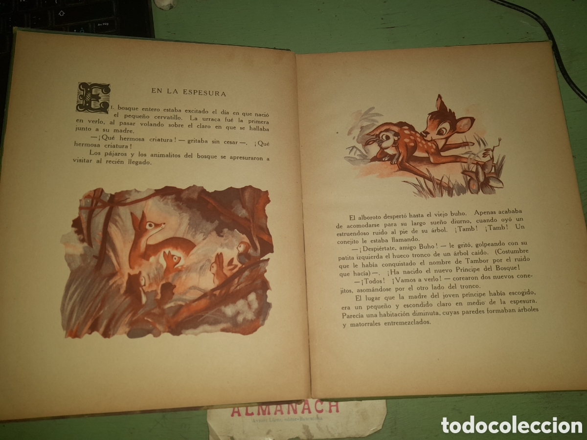 Libros antiguos: Cuento Bambi ,de Walt Disney a&ntilde;o 1045 - Foto 9