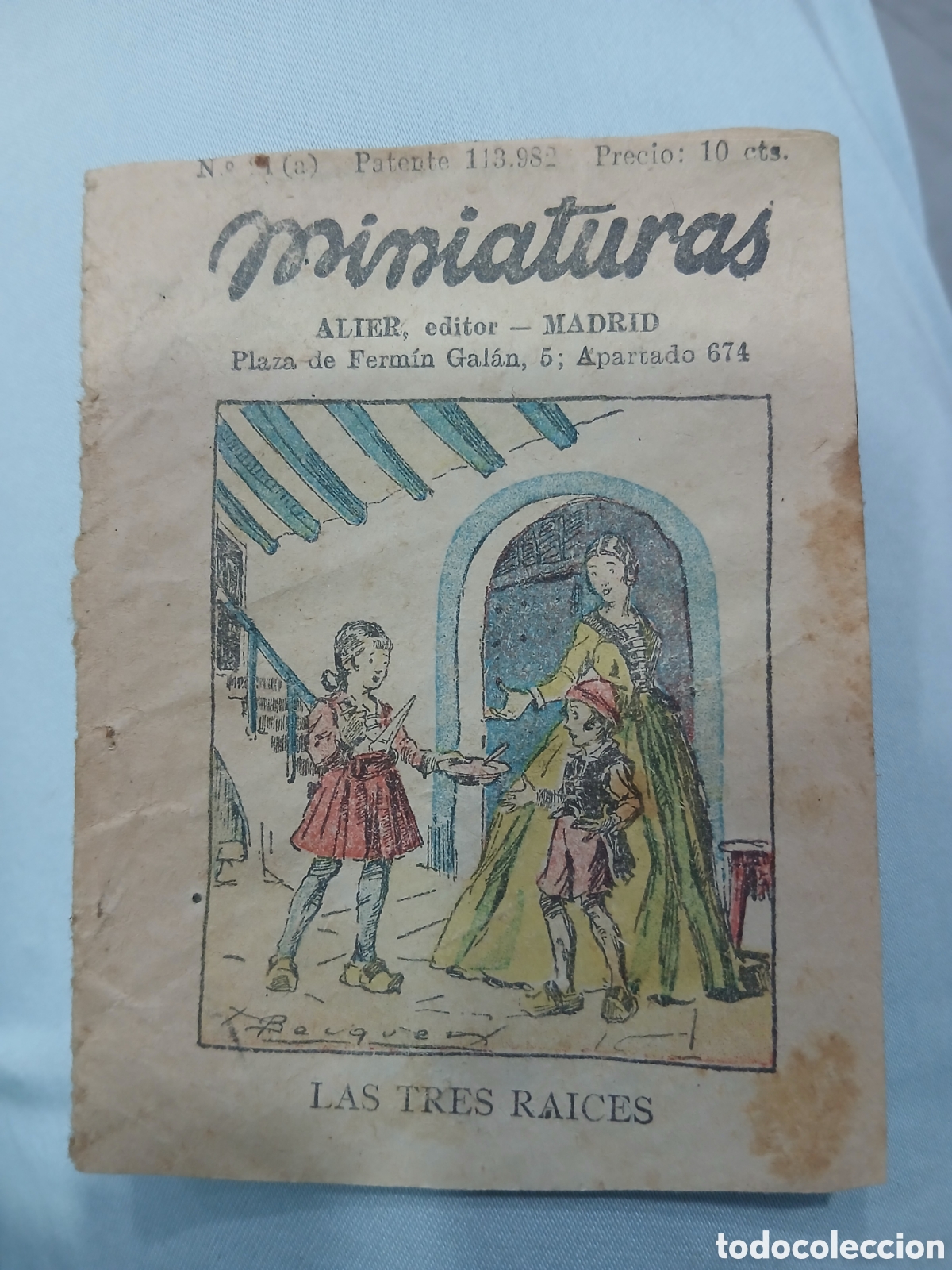 Libros antiguos: Cuento Las tres Ra&iacute;ces. Miniaturas. (L124) - Foto 1