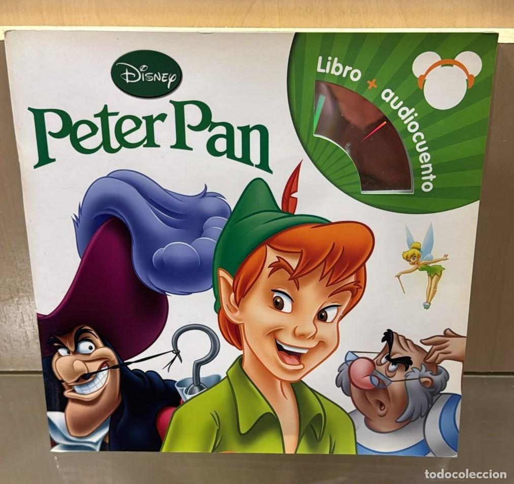 Libros antiguos: Libro + audiocuento Disney Peter Pan (2&ordm;USO) - Foto 1