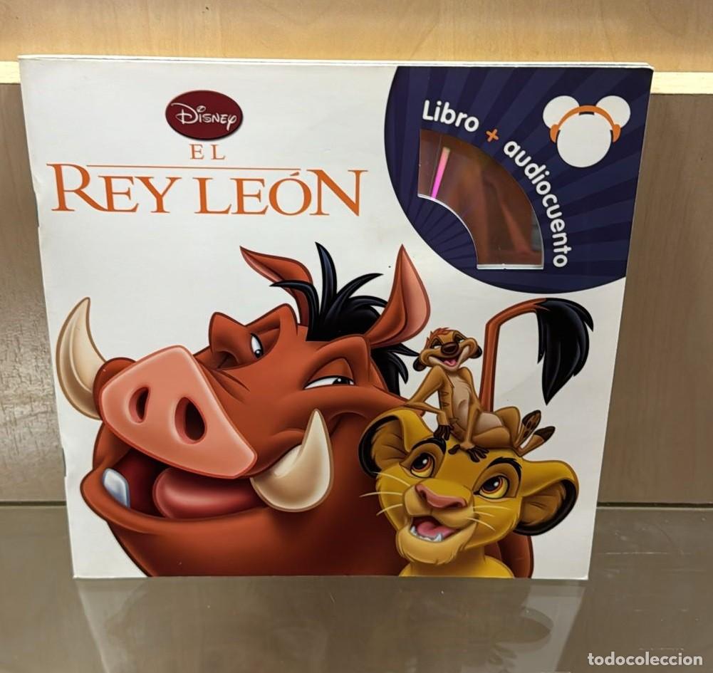 Libros antiguos: Libro + audiocuento Disney El Rey Le&oacute;n (2&ordm;USO) - Foto 1
