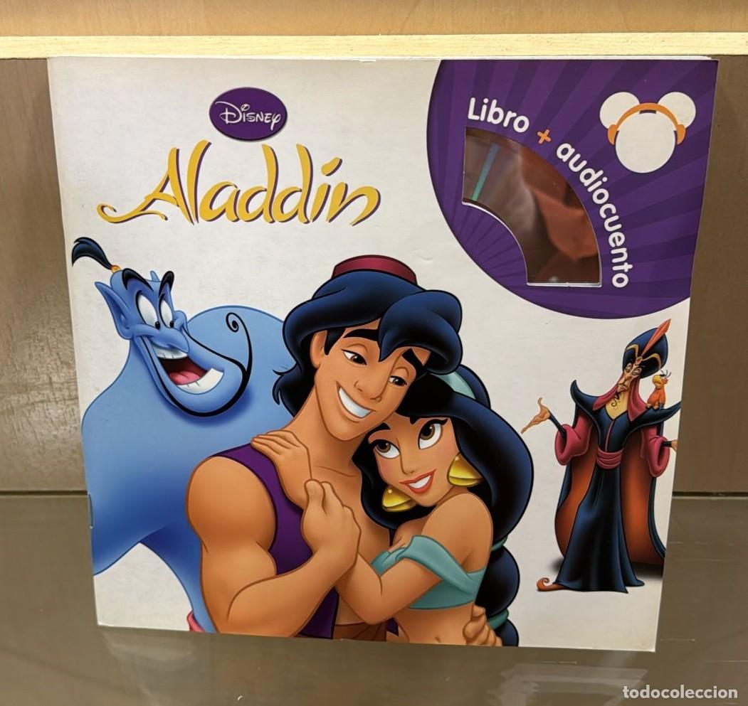 Libros antiguos: Libro + audiocuento Disney Aladd&iacute;n (2&ordm;USO) - Foto 1