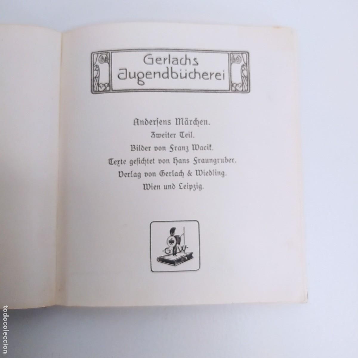 Libros antiguos: Andersens M&auml;rchen. Zweiter Teil. Gerlachs Jugendb&uuml;cherei. - Foto 2
