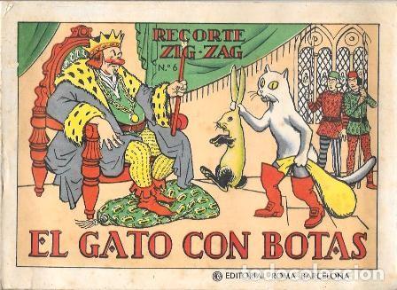 Libros antiguos: EL GATO CON BOTAS - RECORTE ZIG-ZAG - A-CUENTO-1513 - Foto 1