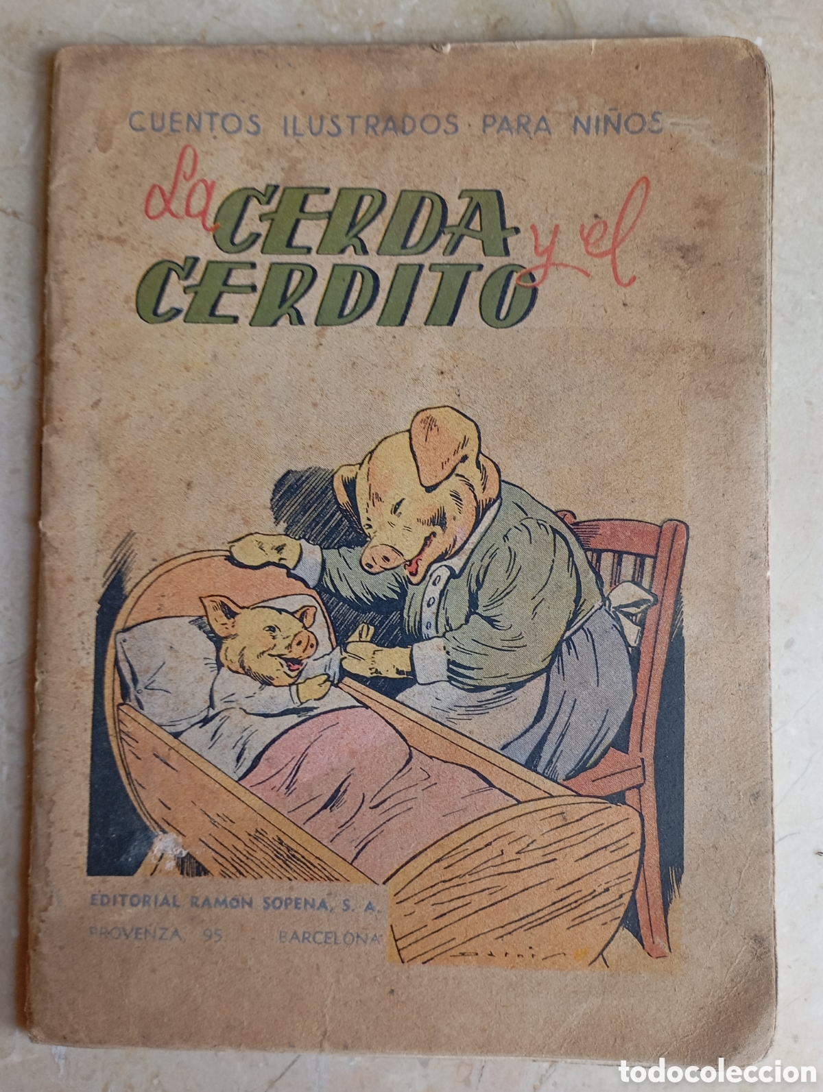 Libros antiguos: La cerda y el cerdito - Foto 1
