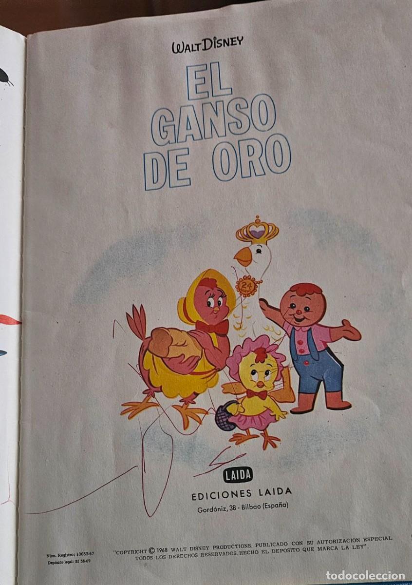 Libros antiguos: Cuento &rdquo;El ganso de oro&rdquo; Disney 1968 - Foto 3