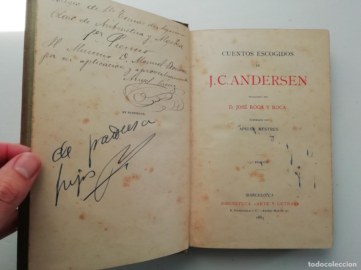 Libros antiguos: Cuentos escogidos - J.C. Andersen 1883 - Foto 3
