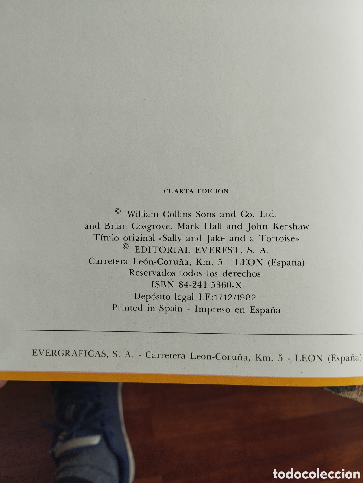 Libros antiguos: Sally y Jake con la tortuga (Everest, 1982).. - Foto 2