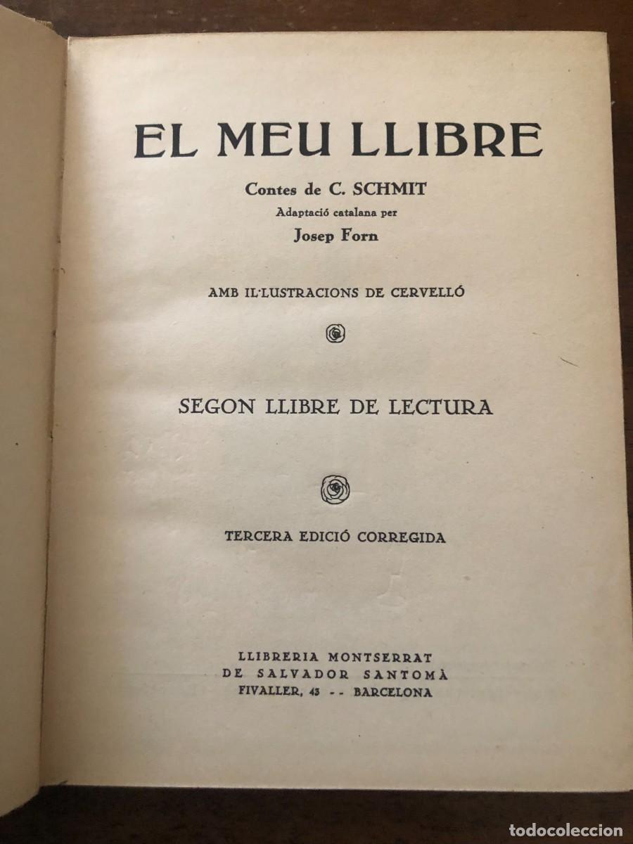 Libros antiguos: EL MEU LLIBRE, CONTES DE C. SCHMIT. - Foto 2