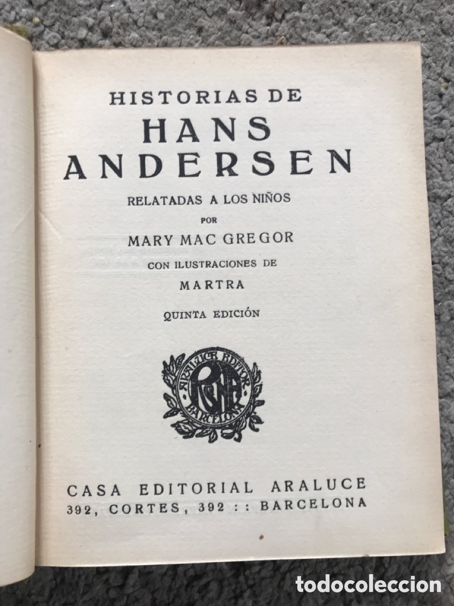 Libros antiguos: Hs Han Andersen / Araluce ilustrado - Foto 4