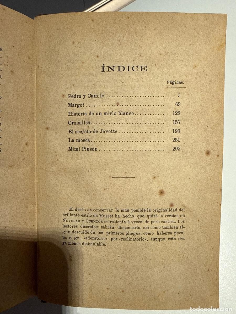 Libros antiguos: Novelas y cuentos A de Musset 1880 - Foto 3