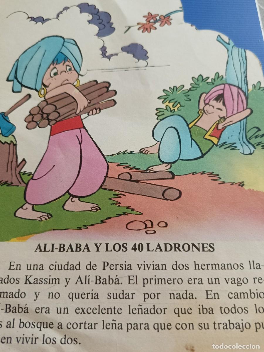 Libros antiguos: ALI BABa Y LOS 40 LADRONES. N&deg; 6 Cuento Troquelado - Foto 3