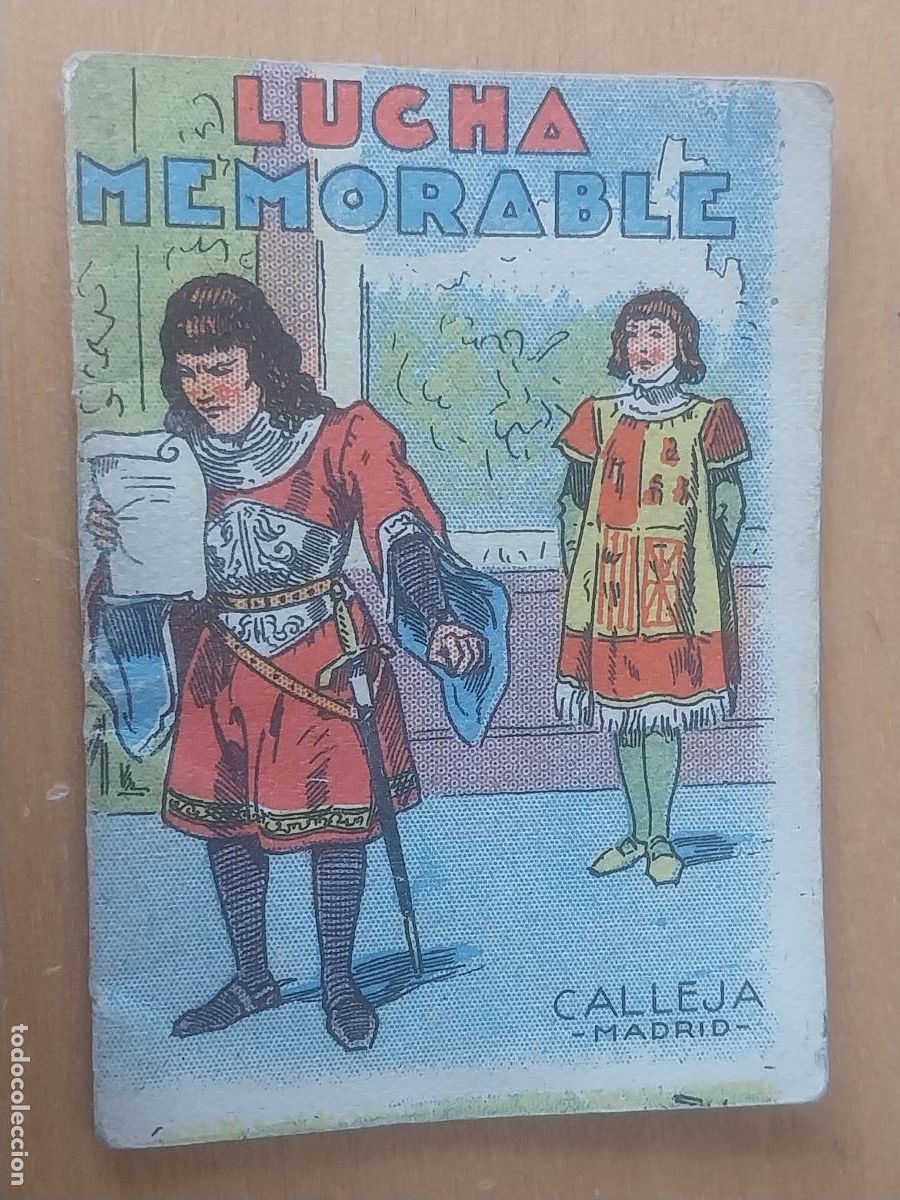 Libros antiguos: CALLEJA LUCHA MEMORABLE DORSO PUBLI TINTES WIKI MINI CUENTO 7X5CMS 20 PAG