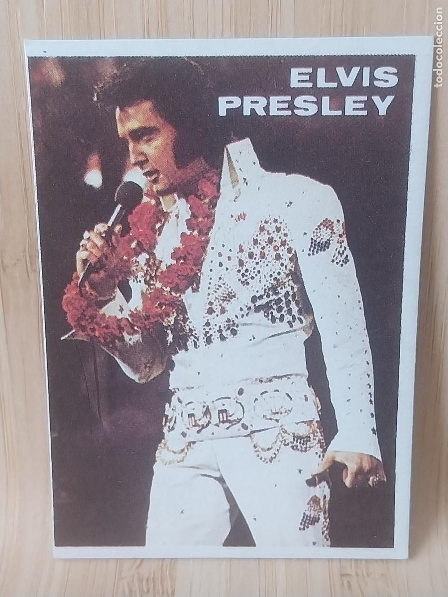 Libros antiguos: ELVIS PRESLEY A&Ntilde;O 1984 SUPER MUSICAL ED EYDER CROMO 87 SIN PEGAR NUNCA **