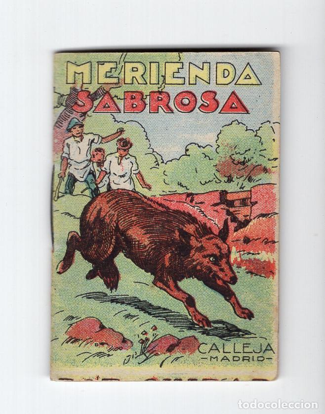 Libros antiguos: Cuento Calleja: Merienda sabrosa (c. 1920) - Caja de Pensiones / Ahorros