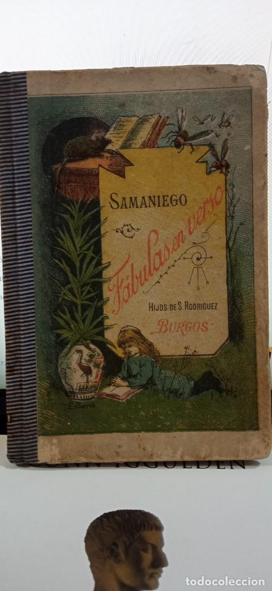 Libros antiguos: SAMANIEGO FABULAS EN VERSO HIJOS DE s. rodriguez BURGOS 1898