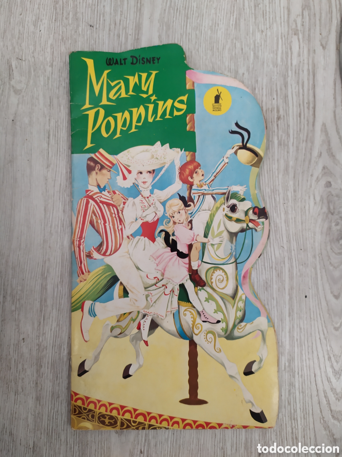 Libros antiguos: Cuento troquelado MARY POPPINS -- WALT DISNEY. Ed Molino 1966