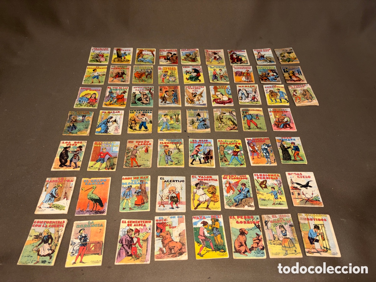 Libros antiguos: Gran lote de 59 cuentos Saturnino calleja con publicidad de CHOCOLATES CARRAGA,san Pedro del pinatar