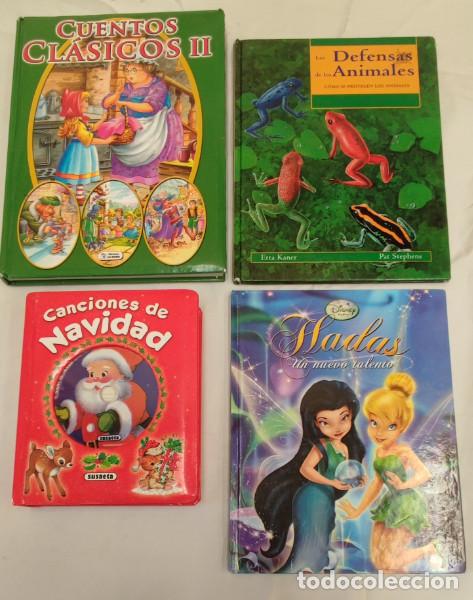 Libros antiguos: 4 LIBROS INFANTILES, HADAS UN NUEVO TALENTO, CANCIONES DE NAVIDAD CON CD, CUENTOS CLASICOS, LOS ANIM