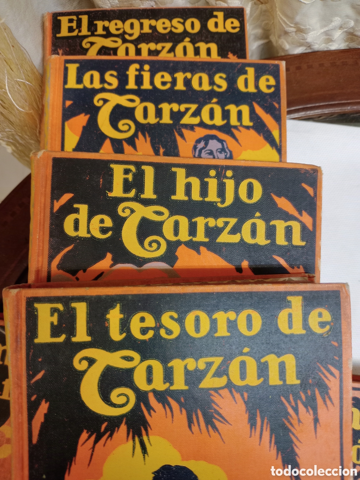 Libros antiguos: Nueve libros de Tarzan a&ntilde;os 1927...