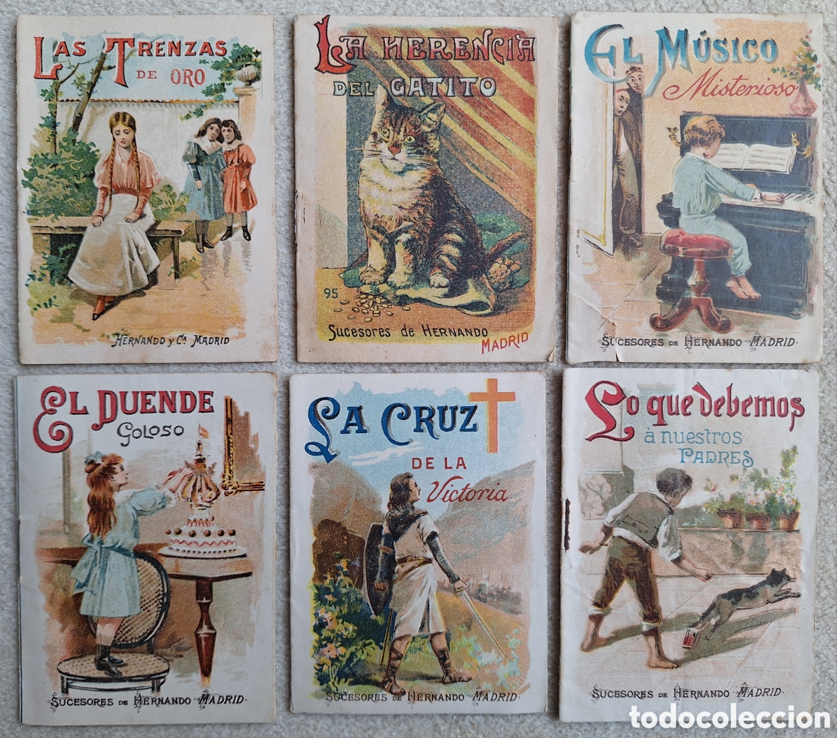 Livros antigos: LOTE DE 6 CUENTOS INFANTILES ANTIGUOS - EDITORIAL SUCESORES DE HERNANDO (MADRID)
