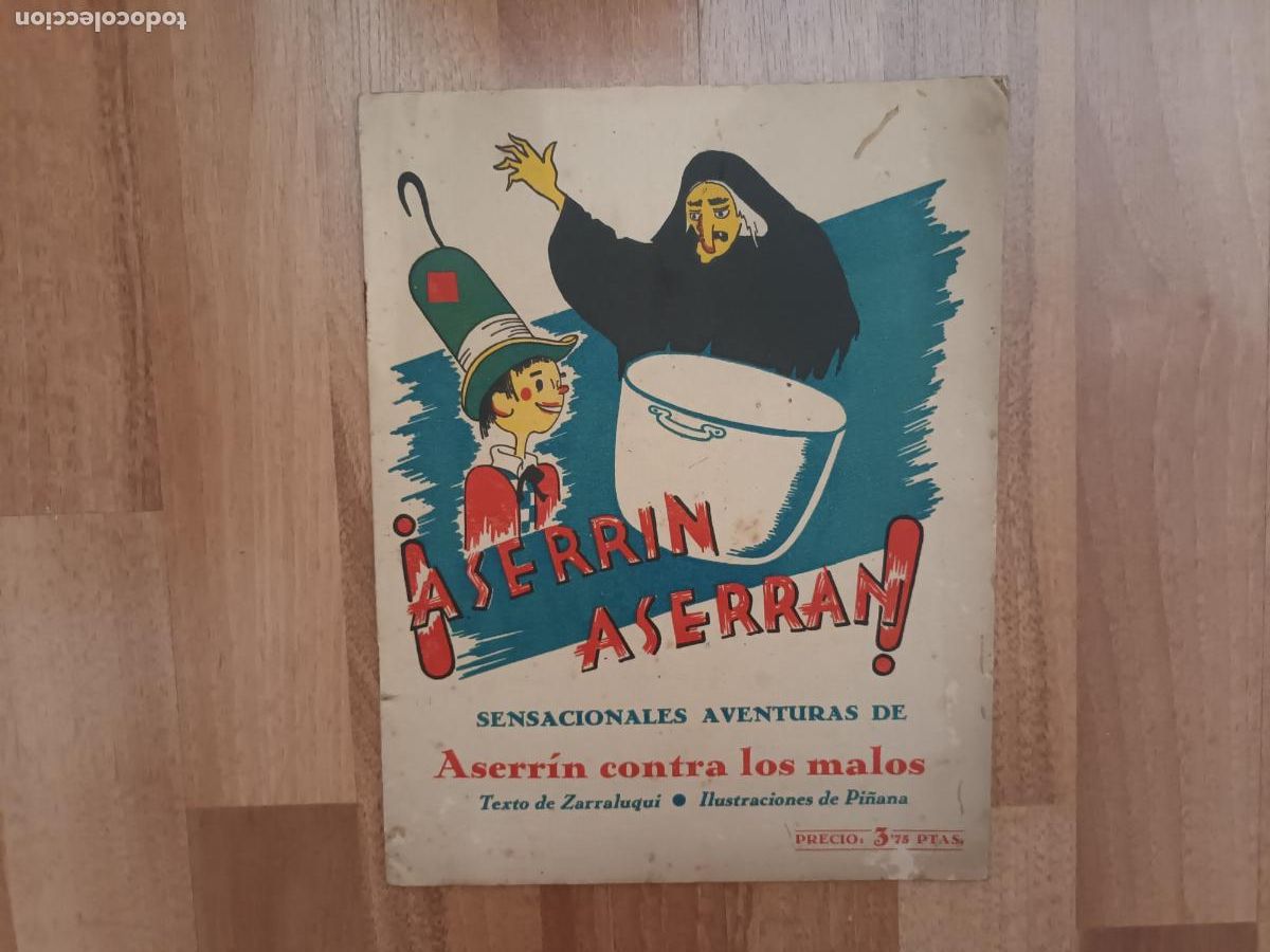 Libros antiguos: CUENTO ASERRIN ASERRAN. ZARRALUQUI, ILUSTRACIONES PI&Ntilde;ANA