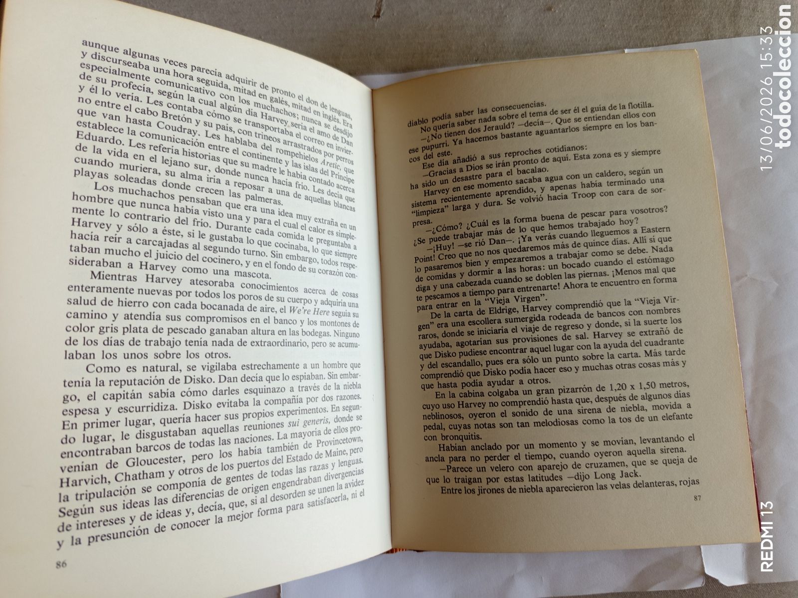 Libros antiguos: CAPITANES INTREPIDOS. Rudyard Kipling. 1976 - Foto 2