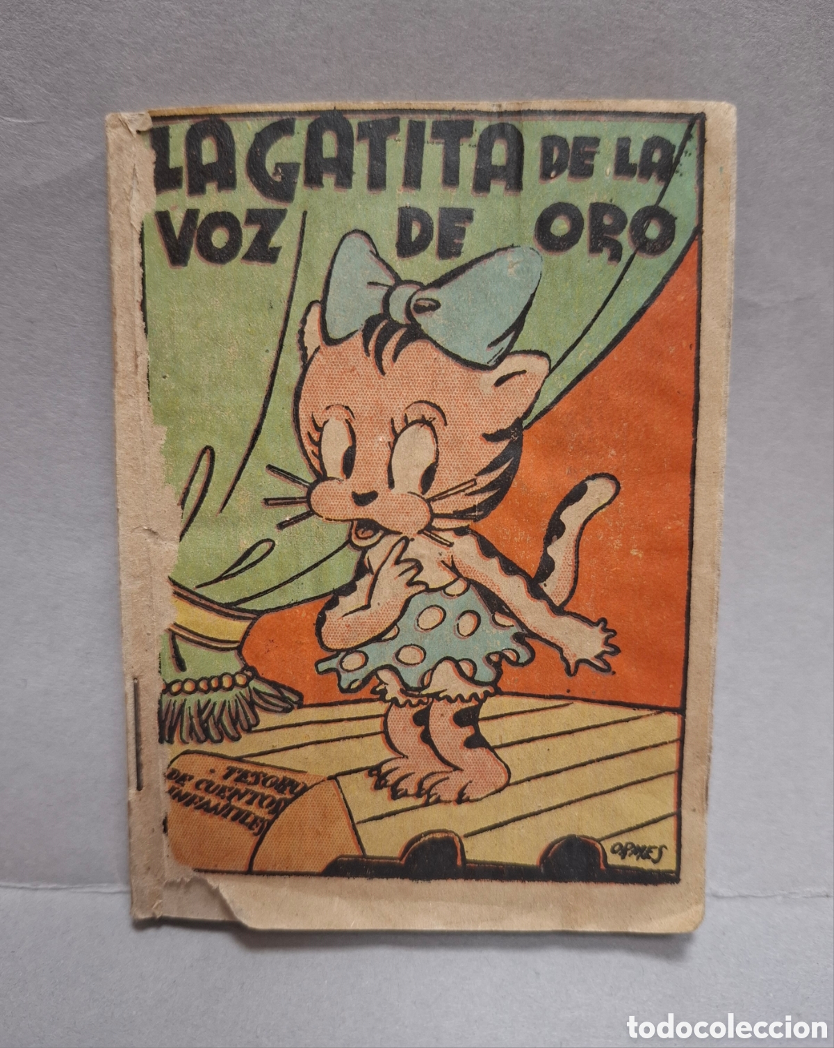 Libros antiguos: 6 cuentos Tesoro cuentos infantiles Bruguera Gatita voz oro Estudio artista Dos hermanos Piccolino
