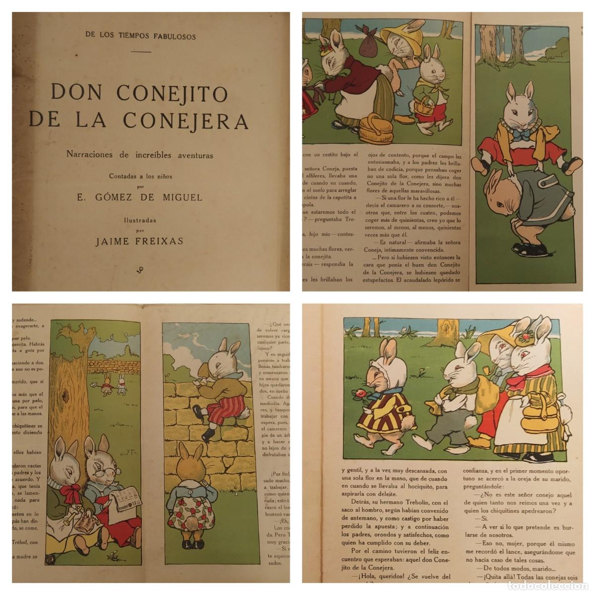 Libros antiguos: DON CONEJITO DE LA CONEJERA - EDITORIAL MUNTA&Ntilde;OLA - GOMEZ DE MIGUEL - ILUSTRADO POR JAIME FREIXAS