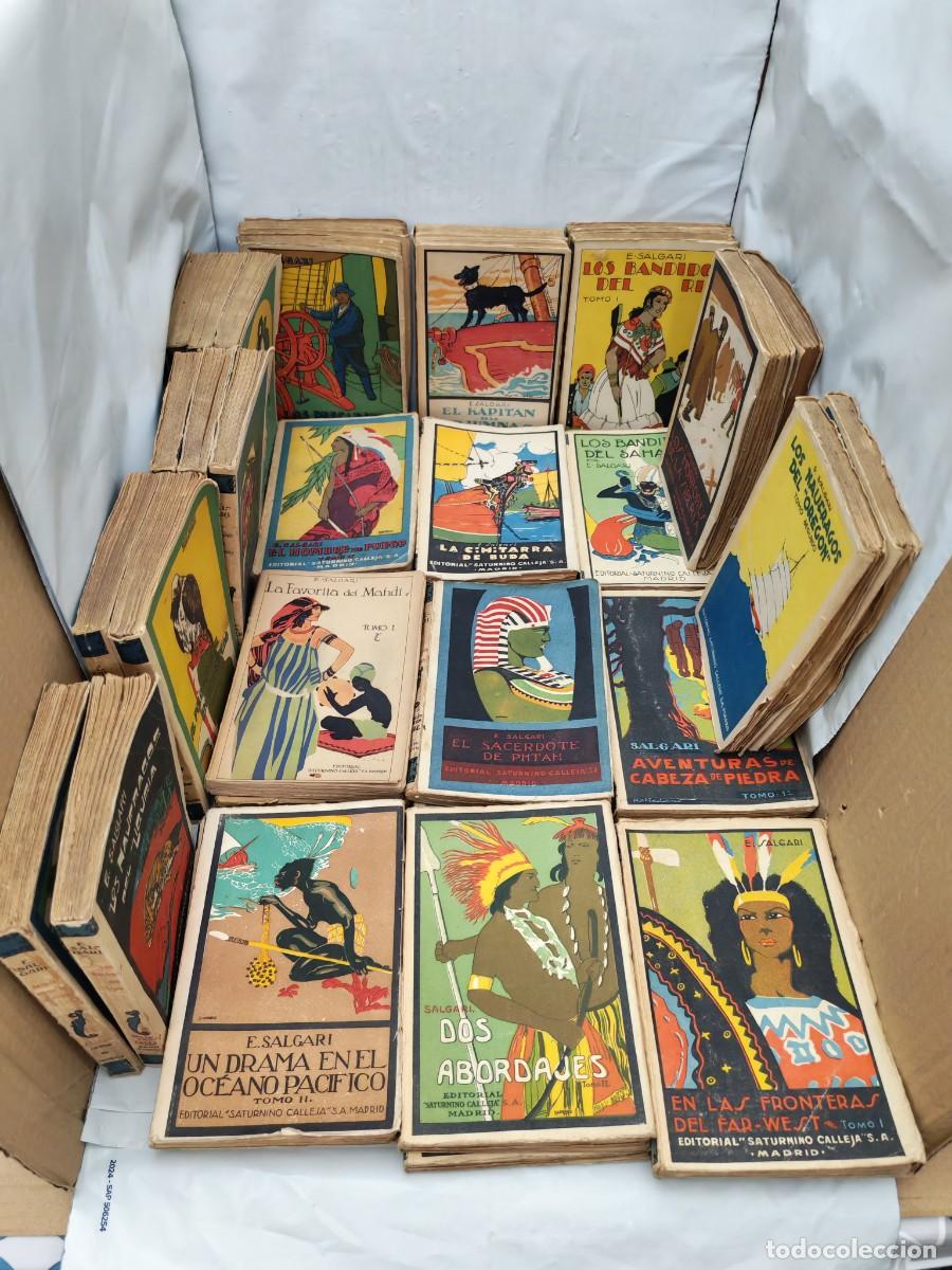 Livres anciens: PACK 38 Libros (18 T&iacute;tulos) de Emilio Salgari en editorial Saturnino Calleja (1920 aprox.)