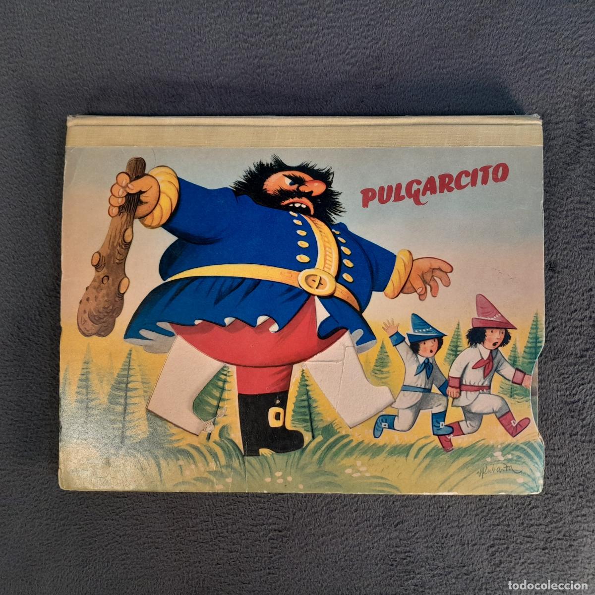 Libri antichi: CU-206. PULGARCITO/JUANITO Y LOS FREJOLES. LIBRO DOBLE POP-UP. BANCROFT & CO, 1961.