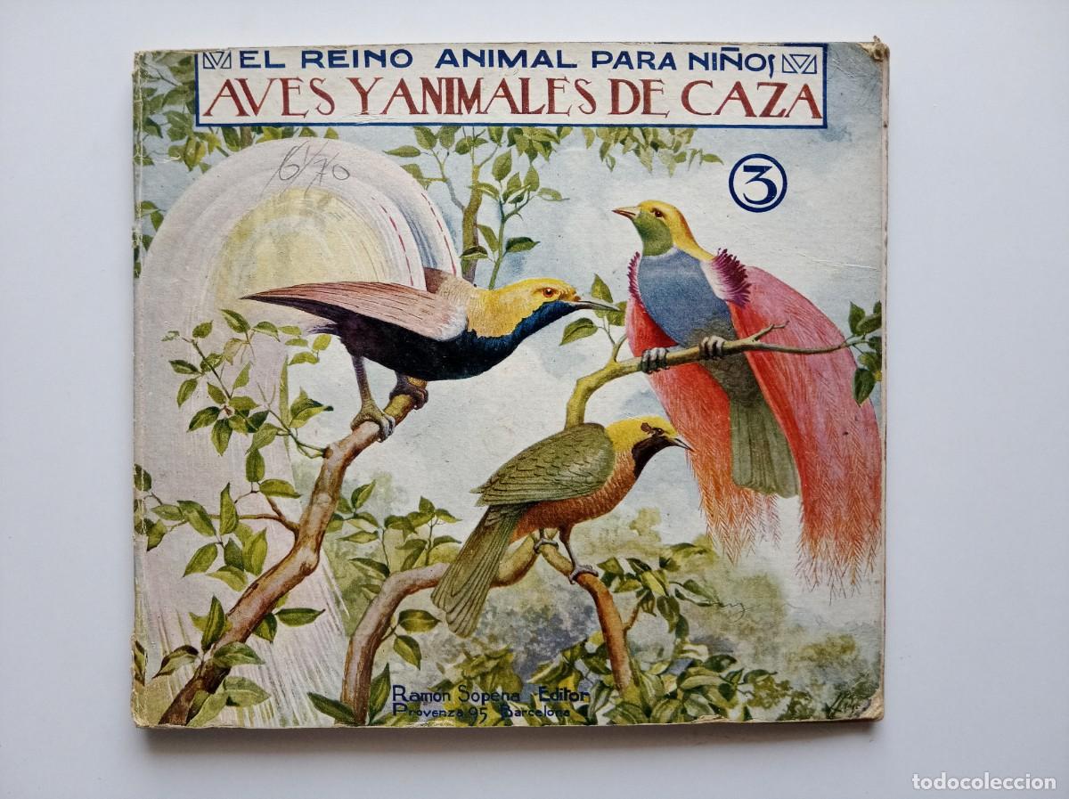 Libros antiguos: EL REINO ANIMAL PARA NI&Ntilde;OS.AVES Y ANIMALES DE CAZA N&Uacute;M. 3. SOPENA 1930. MUY ILUSTRADO. FOLIO MENOR.