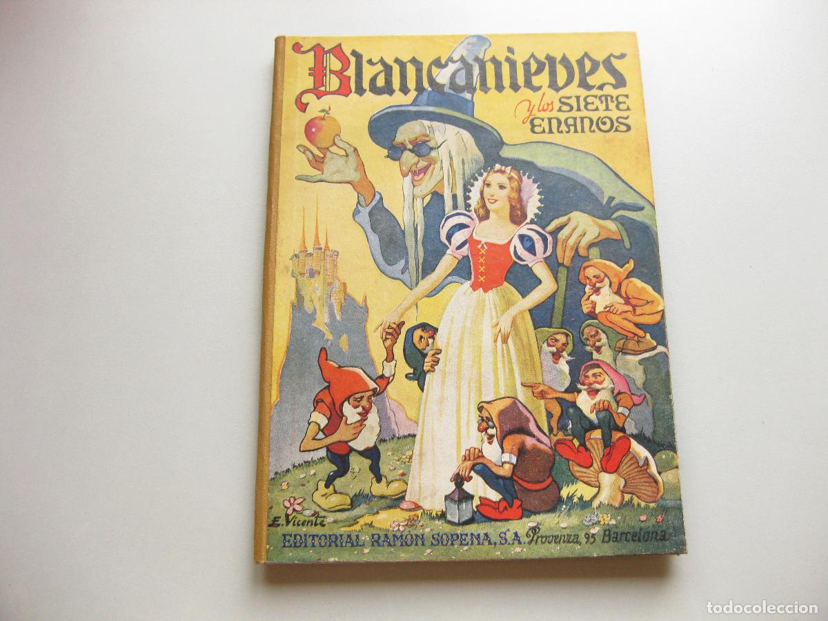 Libros antiguos: CUENTO DE BLANCANIEVES Y LOS SIETE ENANITOS. EDITORIAL RAM&Oacute;N SOPENA, 1942. WALT DISNEY