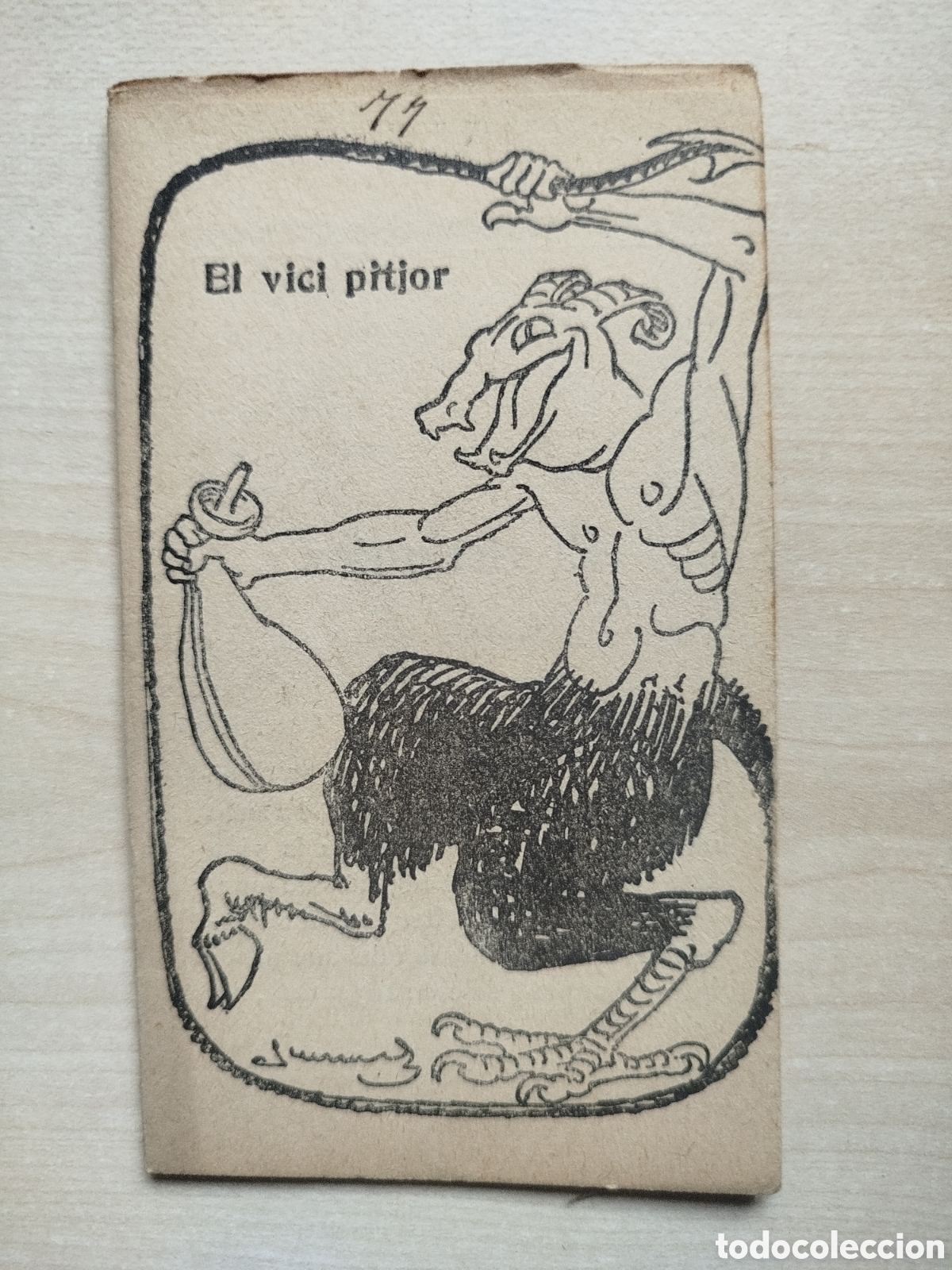 Libros antiguos: El vici pitjor, Colecci&oacute; en Patufet, n&uacute;m. 85