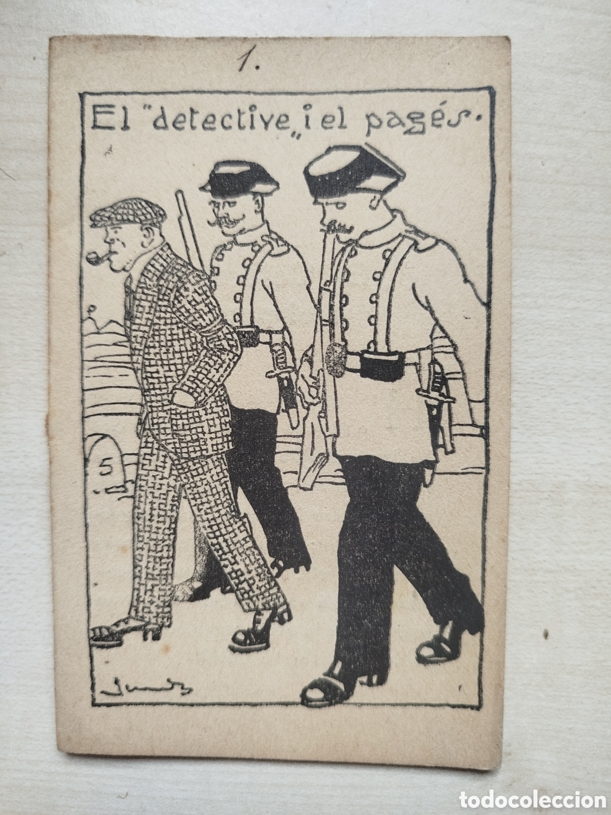Libros antiguos: El detective i el pag&egrave;s, Colecci&oacute; en Patufet, n&uacute;m. 67